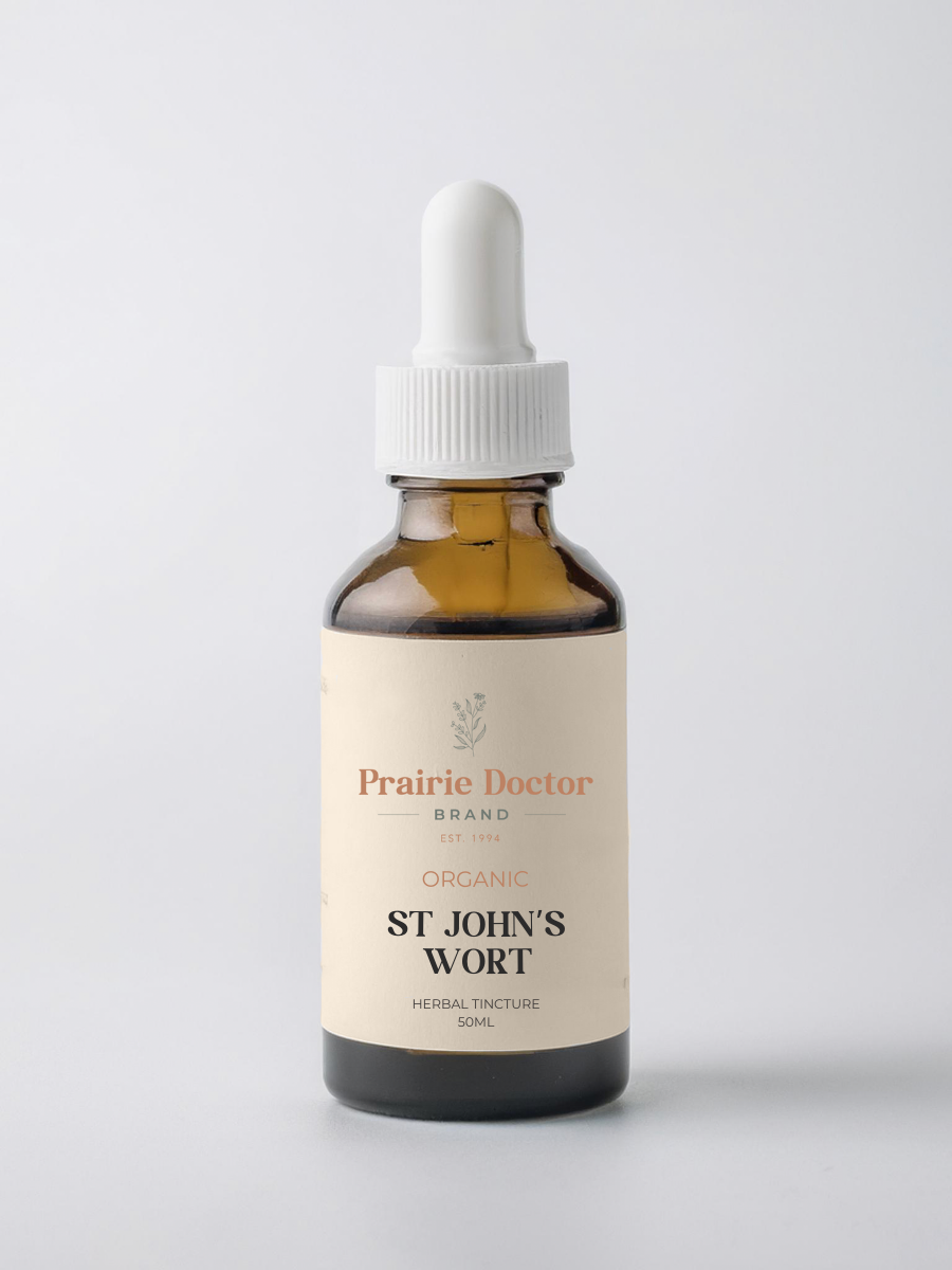 Our organic St John's Wort herbal tincture has been crafted using sustainably sourced, organic St John's Wort herb. St John's Wort is known to help promote a healthy mood balance.